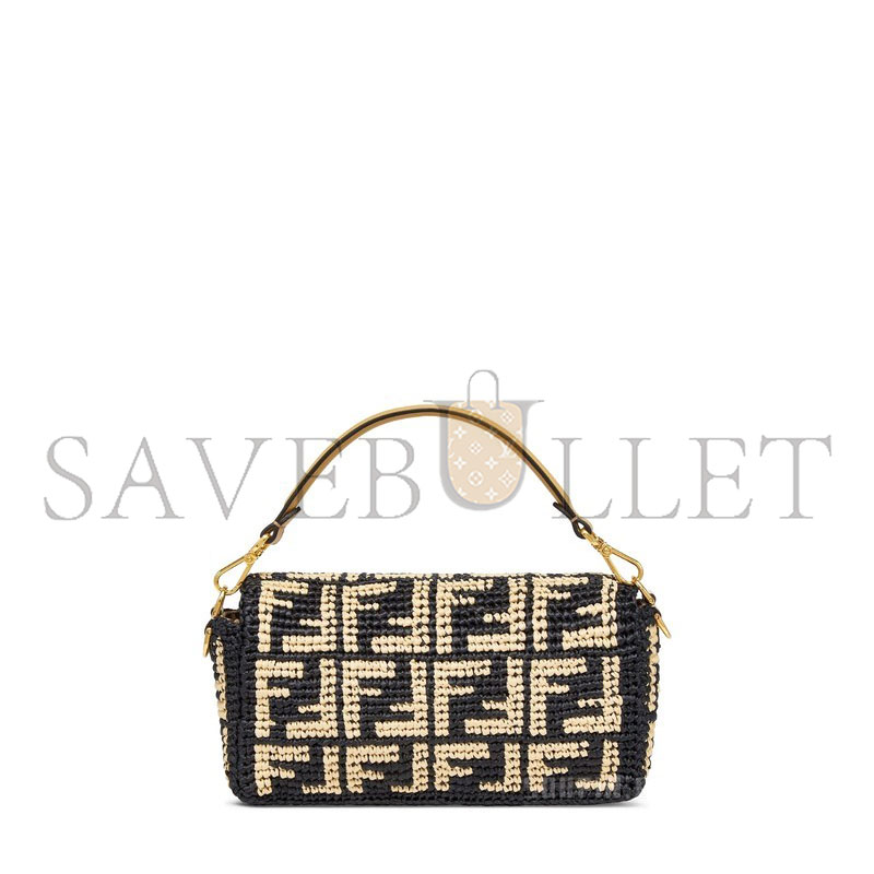 FENDI BAGUETTE BAG IN BLACK FF 8BR600AKBYF1HOG (27*15*6cm)